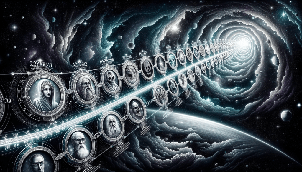 Timeline with historical events and figures related to end times beliefs.